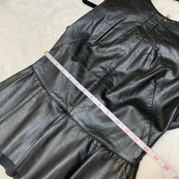 *SOLD* CO by Cotton On faux leather peplum top - Picture 13 of 14